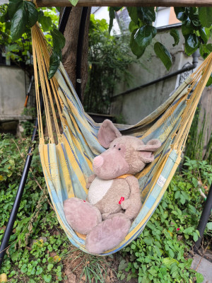 Im Garten wird gespielt und entspannt.